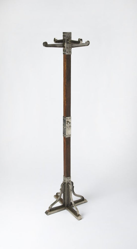 Industrial Chic Vintage Style Brown Coat Rack