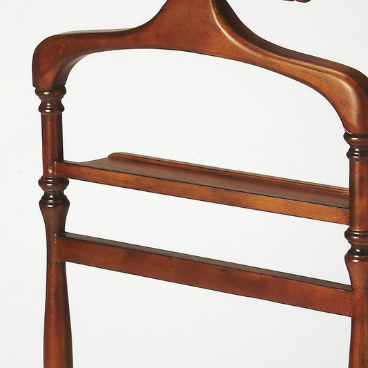Judson Olive Ash Burl Garment Rack Valet Stand