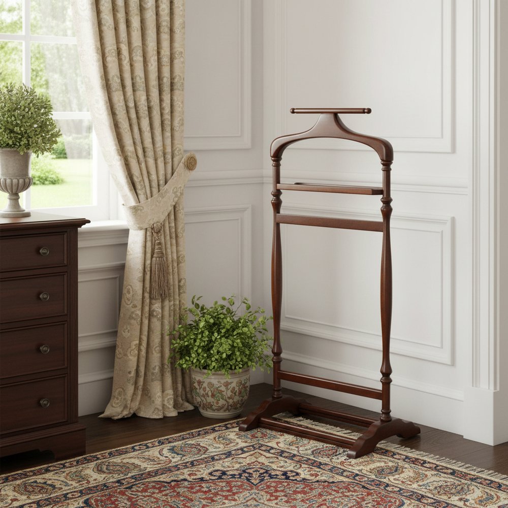 Judson Olive Ash Burl Valet Stand