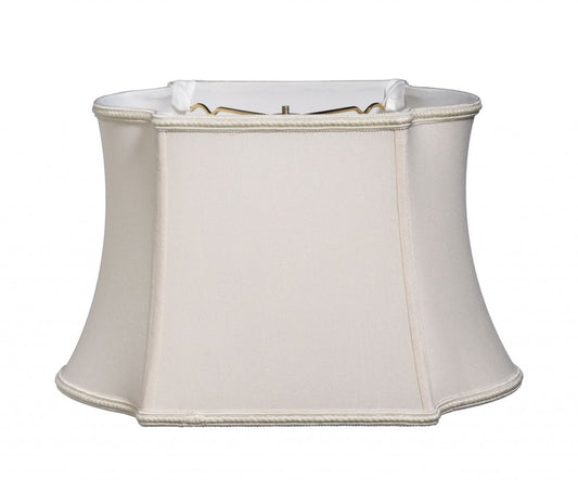 Cream Shantung Silk Oval Lamp Shade