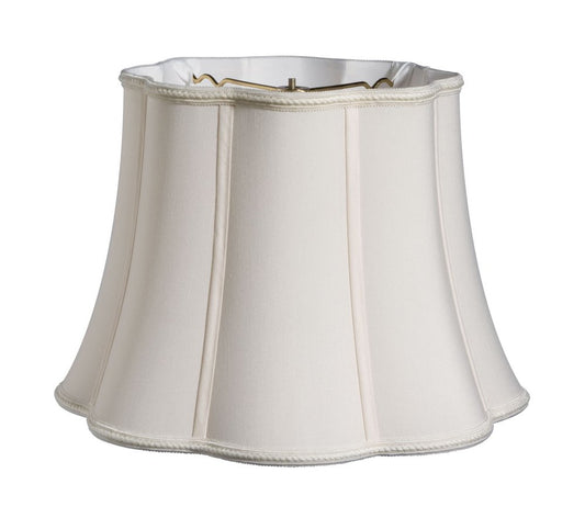 White Shantung Silk Novelty Lamp Shade