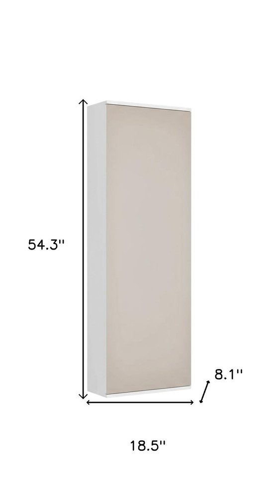 Modern White Ten Pair Wall Mounted Wood Shoe Rack