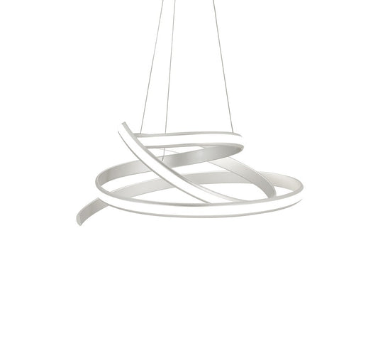 Silver Metal LED Dimmable Smart Enabled Chandelier