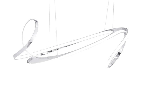 Silver Metal LED Dimmable Chandelier