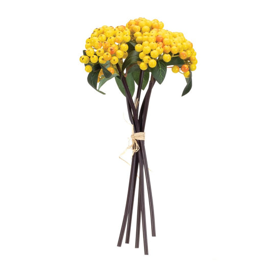 Set of Two 7" Yellow Artificial