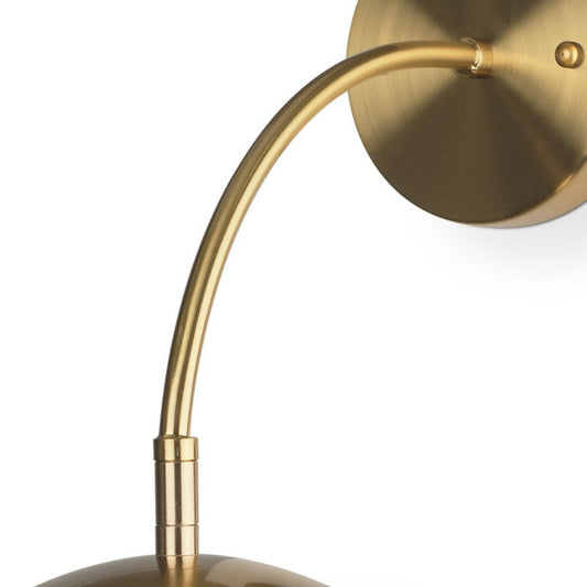 13" White Metal Corner Wall Light