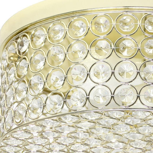 5" Gold Metal Flush Mount