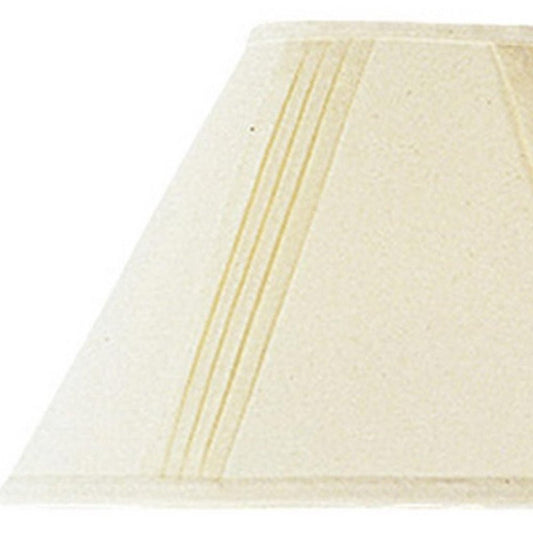 Off White Linen Pleated Empire Lamp Shade