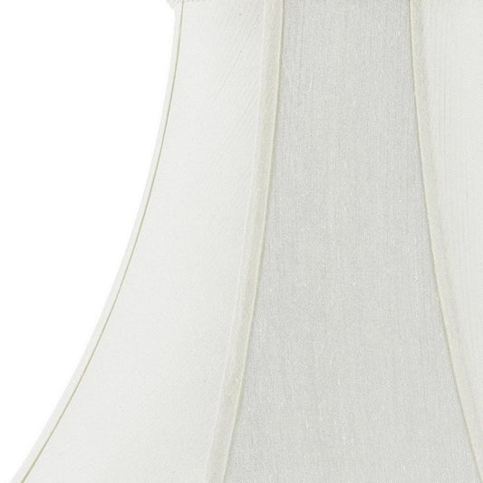 Eggshell Linen Piped Bell Lamp Shade