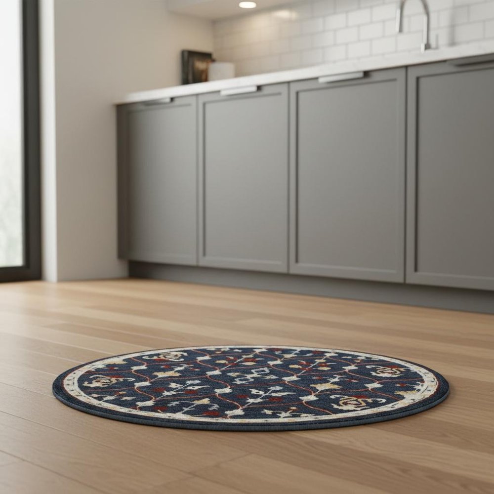 Wool Trellis Hand Tufted Round Rug