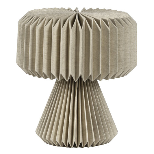 13" Clear Geometric Table Lamp LED With Cylinder Shade