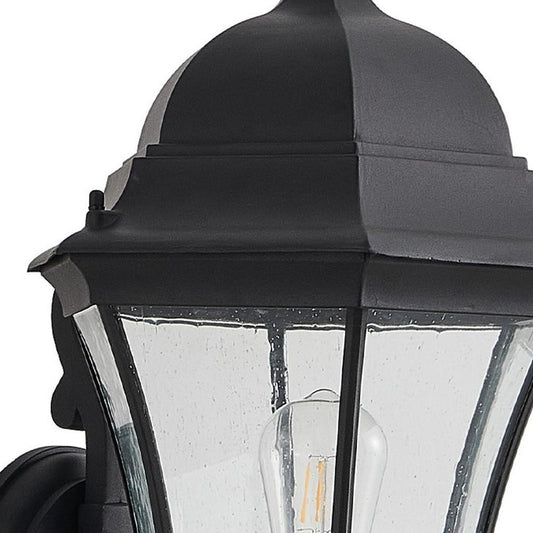 Black Transparent Outdoor Hanging Light With Clear Shades