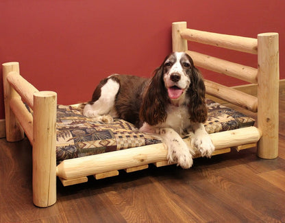 Rustic And Natural Cedar Log Medium Replica Pet Bed