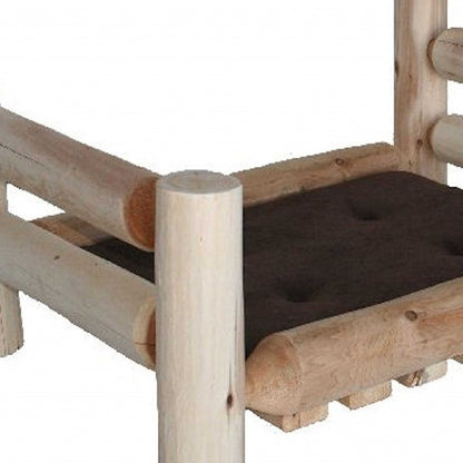 Rustic And Natural Cedar Log Medium Replica Pet Bed