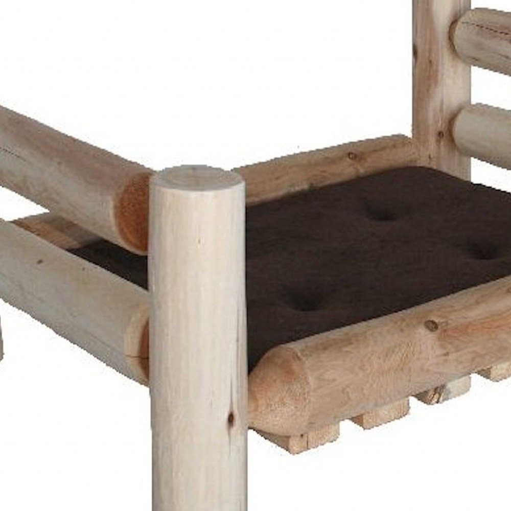 Rustic And Natural Cedar Log Large Replica Pet Bed