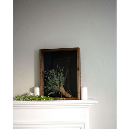 8" x 8" Gray Solid Wood Tabletop Picture Frame