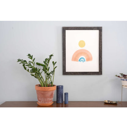 9" x 12" Black Solid Wood Hanging Picture Frame