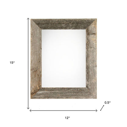 9" x 12" Gray Solid Wood Hanging Picture Frame