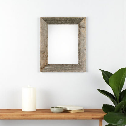 9" x 12" Gray Solid Wood Hanging Picture Frame