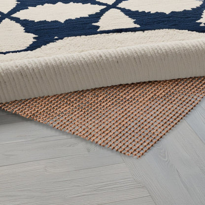 9' x 12' Brown Non Slip Indoor Outdoor Rug Pad