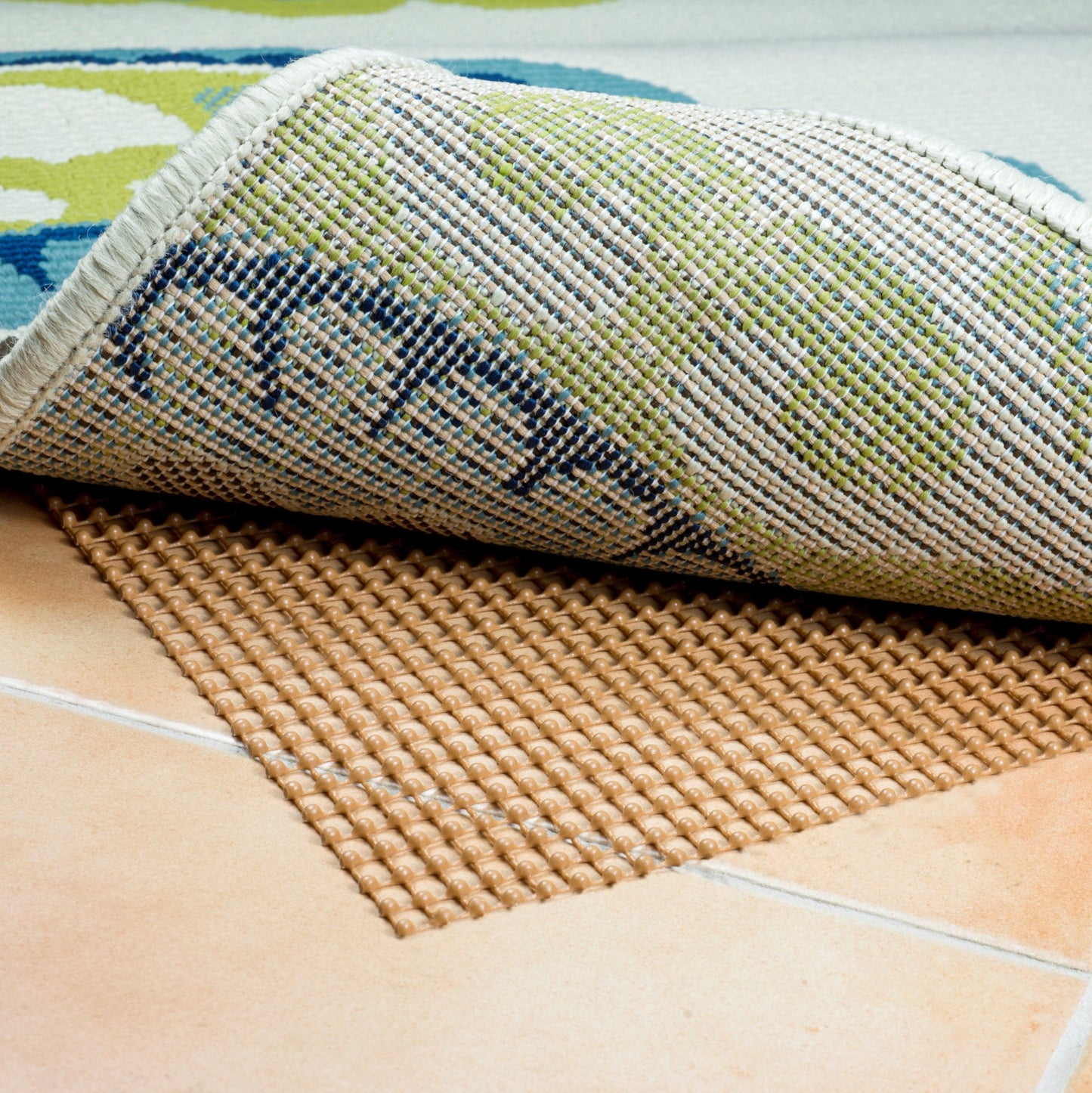 9' x 12' Brown Non Slip Indoor Outdoor Rug Pad