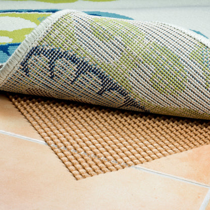 9' x 12' Brown Non Slip Indoor Outdoor Rug Pad