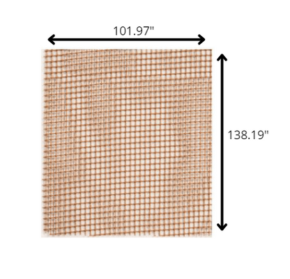 9' x 12' Brown Non Slip Indoor Outdoor Rug Pad