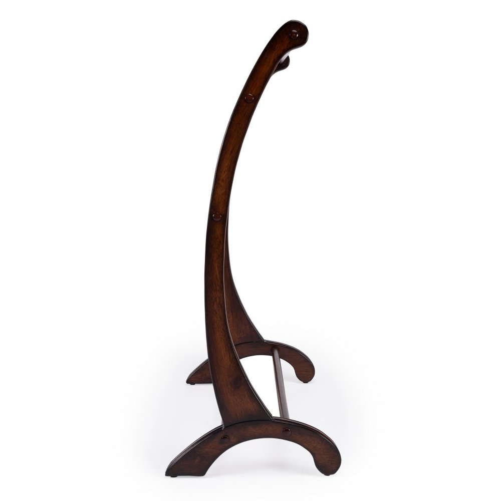 36" Deep Cherry Brown Wood Blanket Stand