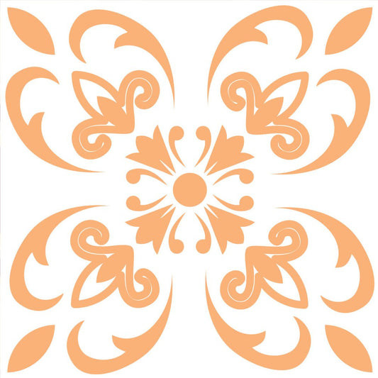 8" X 8" Yellow White And Blues Peel And Stick Removable Tiles