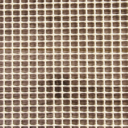 8' x 10' Ivory Striped Weave Non Slip Rug Pad