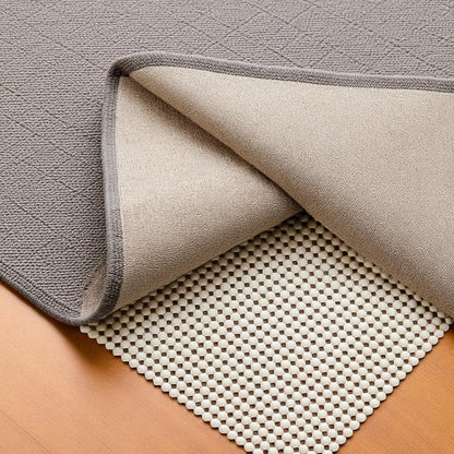 9' x 12' Ivory Striped Weave Non Slip Rug Pad