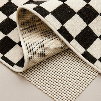 9' x 12' Ivory Striped Weave Non Slip Rug Pad