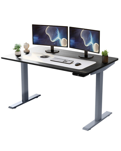 Premier 45" Gray Dual Motor Electric Office Adjustable Stainless Steel Standing Desk