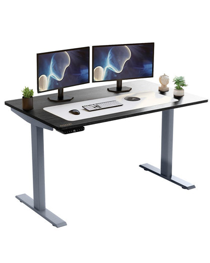 Premier 45" Gray Dual Motor Electric Office Adjustable Stainless Steel Standing Desk
