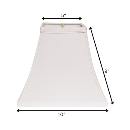 White No Slub Innsbruck Square Lamp Shade