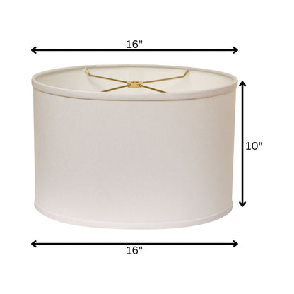 White No Slub Innsbruck Oval Lamp Shade