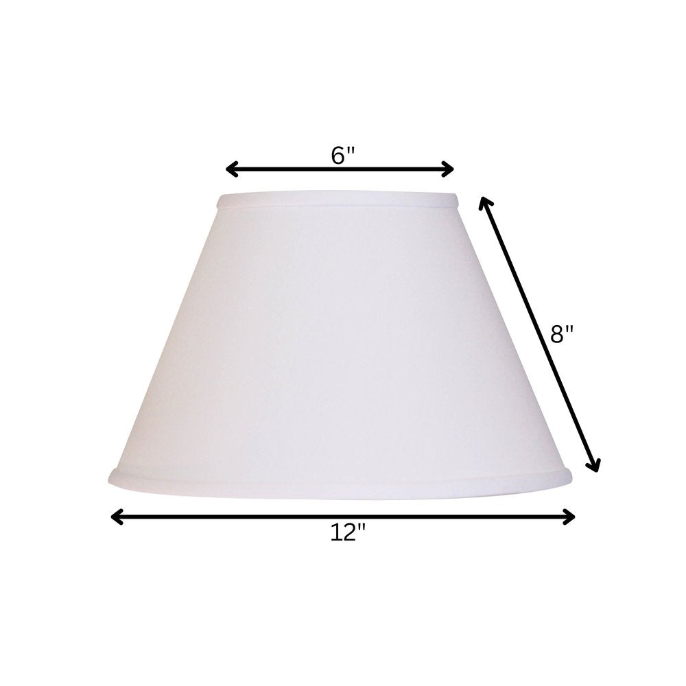 White No Slub Innsbruck Empire Lamp Shade