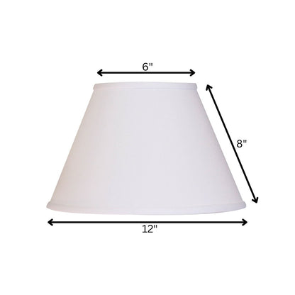 White No Slub Innsbruck Empire Lamp Shade