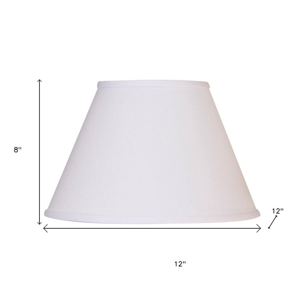White No Slub Innsbruck Empire Lamp Shade