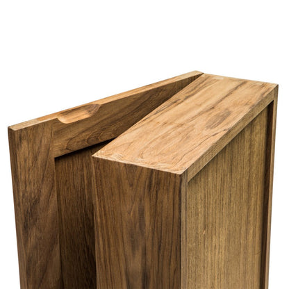 Solid Teak Mirrored Hanging Medicine Cabinet