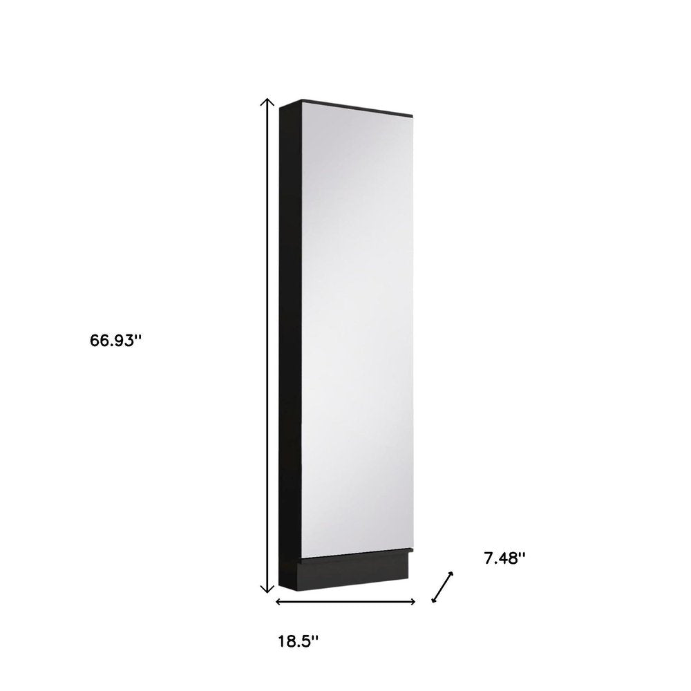 Wall-mounted Black Ten Pair Shoe Rack