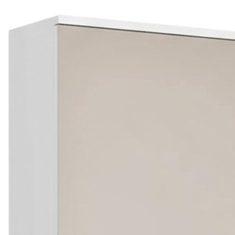 Modern White Ten Pair Wall Mounted Wood Shoe Rack