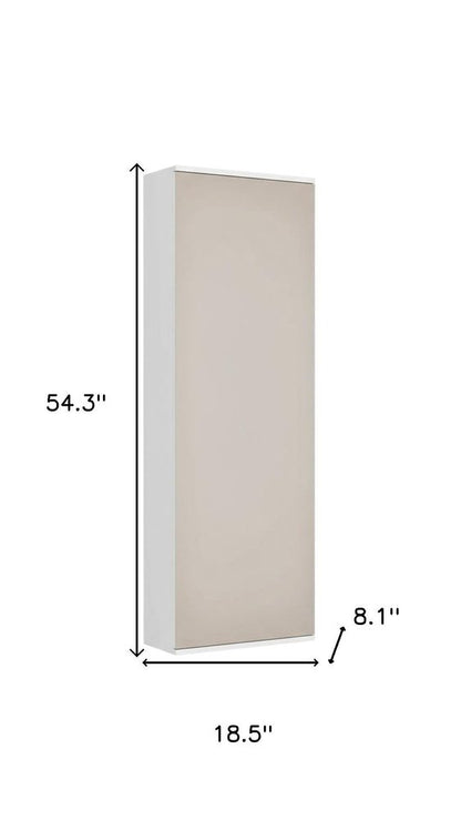 Modern White Ten Pair Wall Mounted Wood Shoe Rack