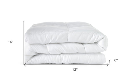 White Queen Microfiber Washable Microfiber Down Alternative Comforter