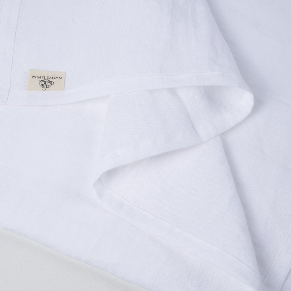 White Linen Twin Flat Sheet