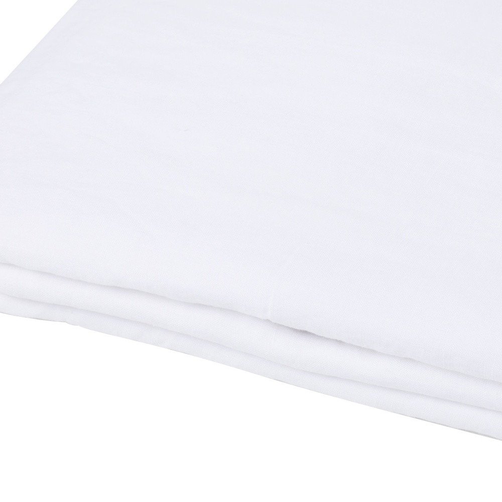 White Linen Twin Flat Sheet