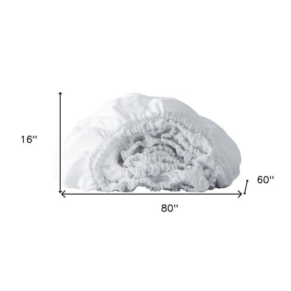 White Linen Queen Fitted sheet