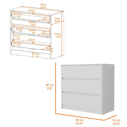 Two Piece White Bedroom Set