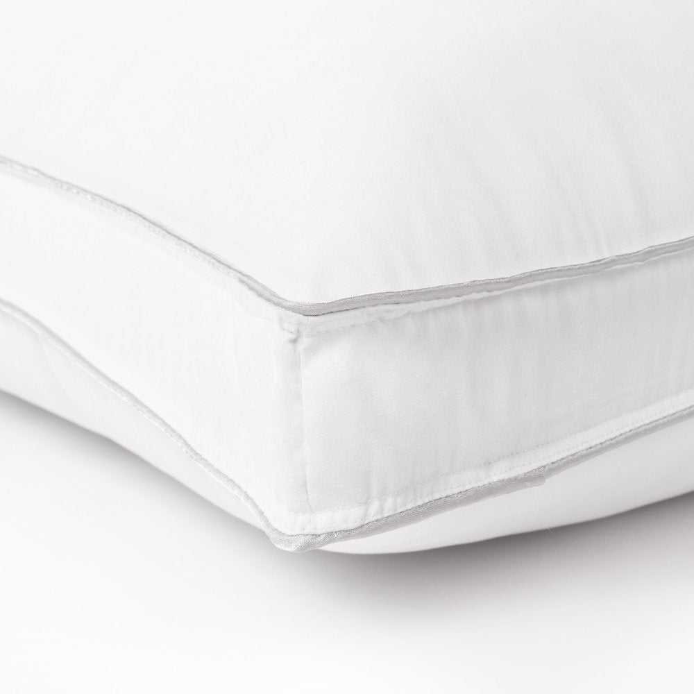 Set of Two Microfiber Down Alternative Medium Hypoallergenic King Size Bed Pillows