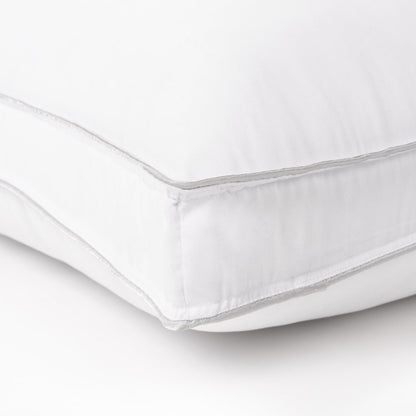 Set of Two Microfiber Down Alternative Medium Hypoallergenic King Size Bed Pillows